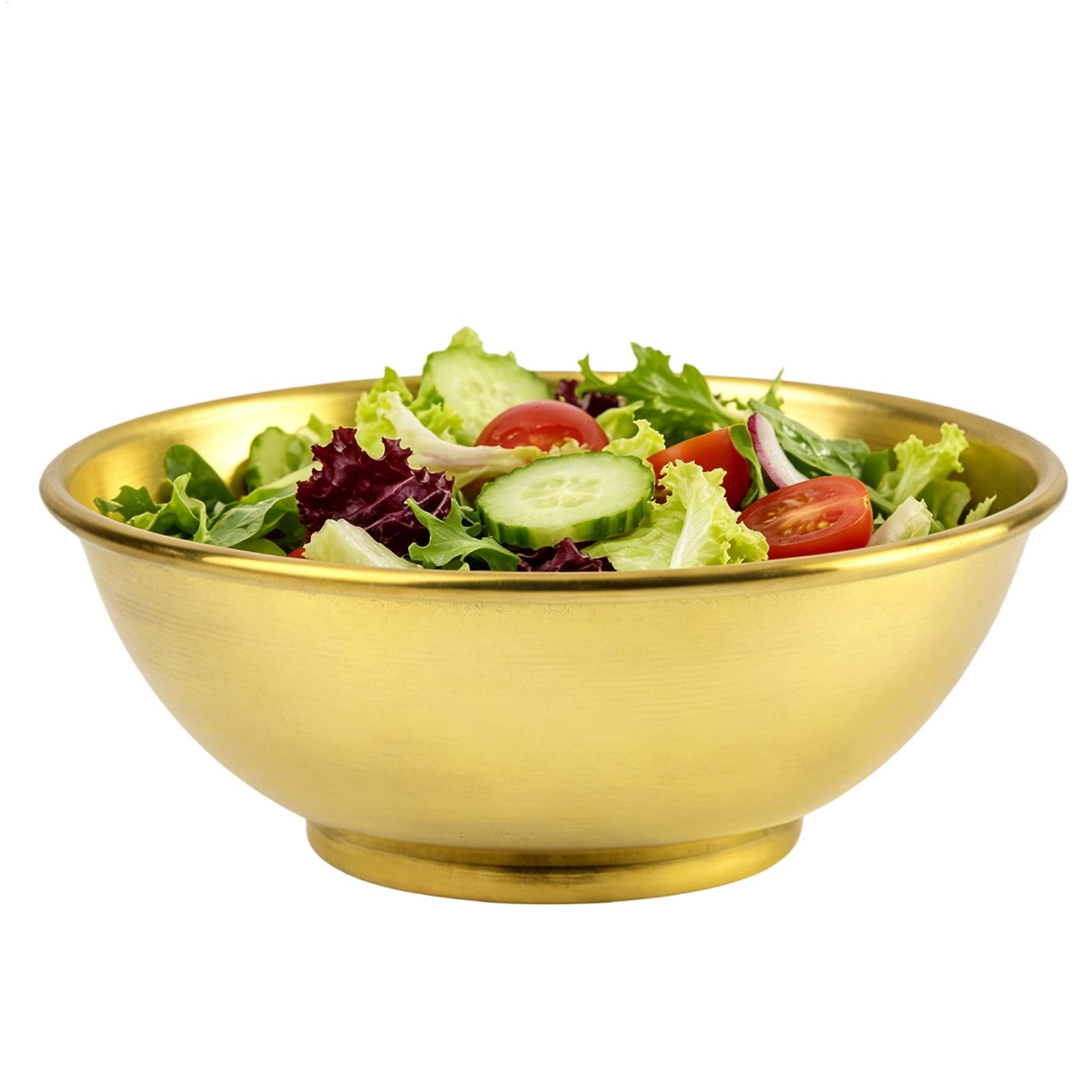 Food Storage Home - Kupferschüssel, große Rührschüssel, Salatschüssel, Aufbewahrungsschüssel, Servierschüssel