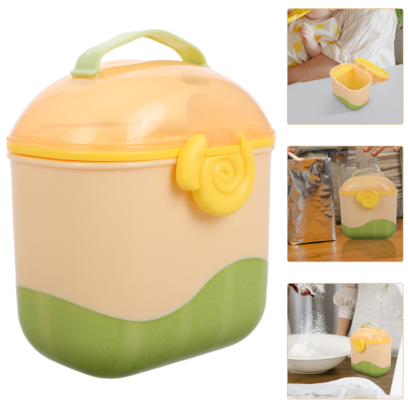 Food Storage For Baby - Tragbarer Mehrfach-Milchpulverspender für Babys, Reise-Lebensmittelbehälter für