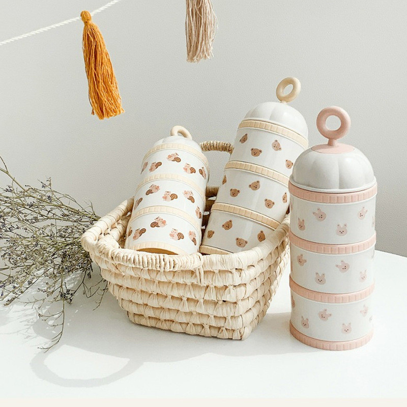 Portion Control Container - Nette Bär Milch Pulver Box Babynahrung