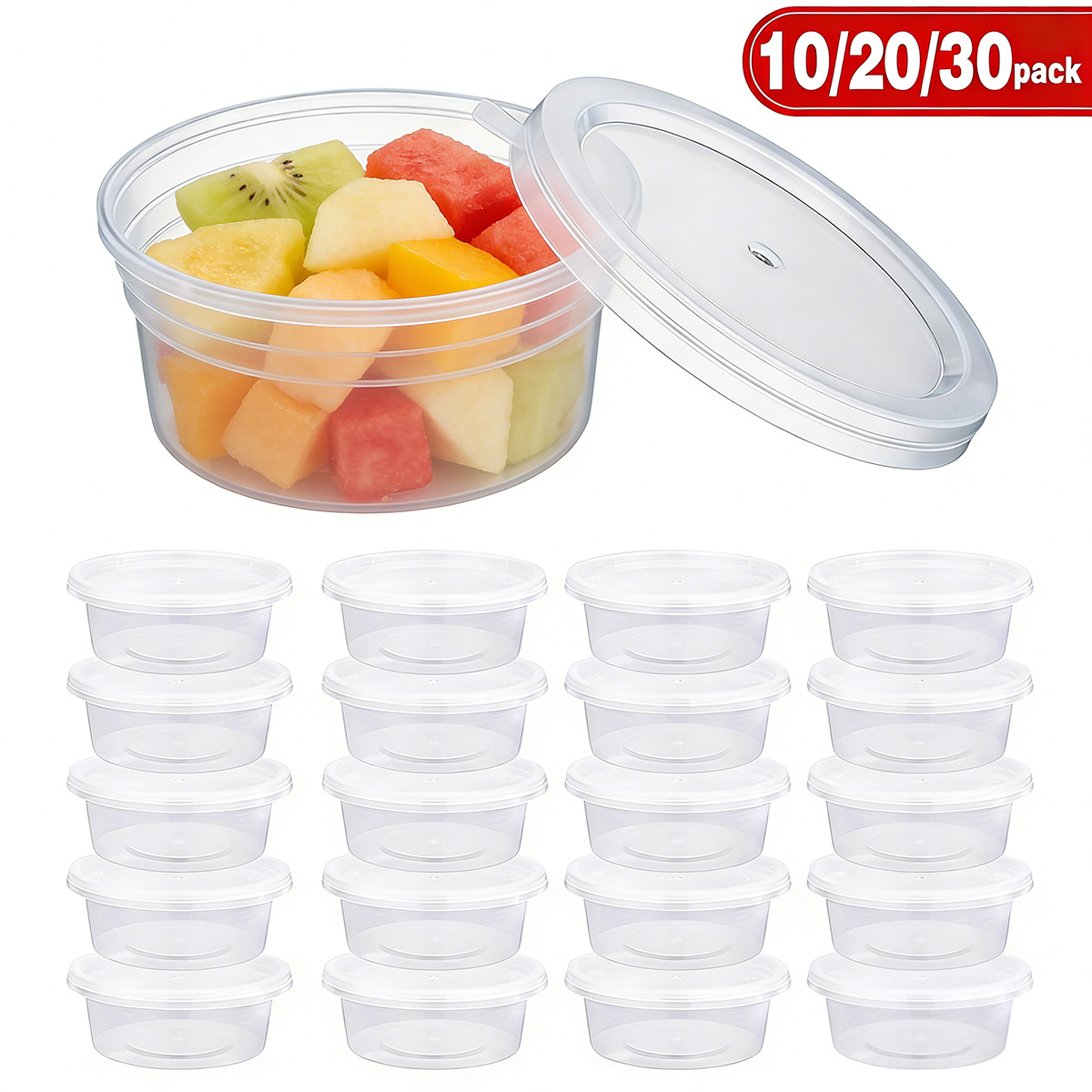 Food Storage Meals - 10/20/40er Pack Kleine Schleimbehälter mit Deckeln,