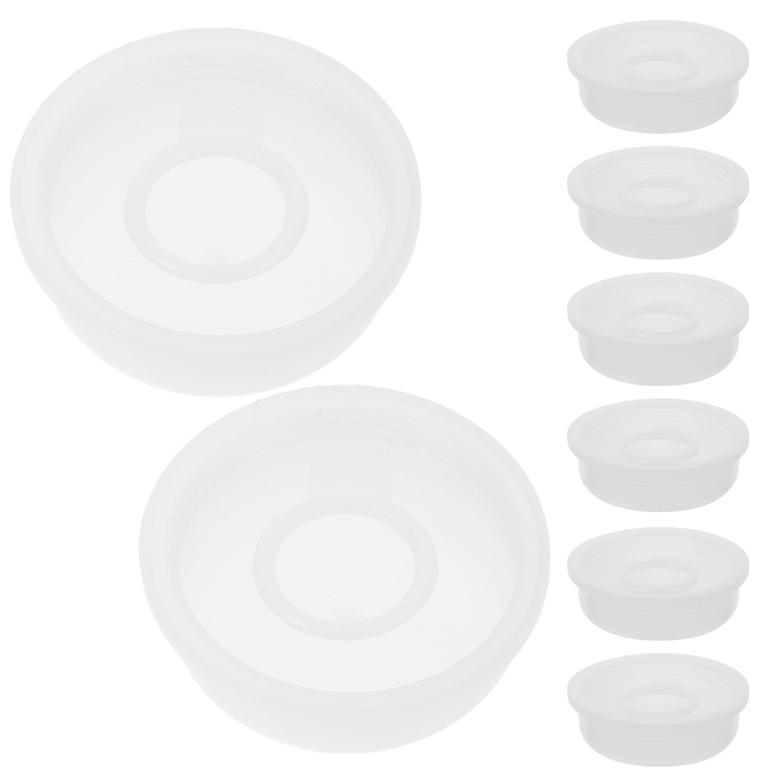 Food Storage Plastic - 10 Stück Kunststoff-Chemikalieneimerdeckel mit Dichtungsring, 20-25L,