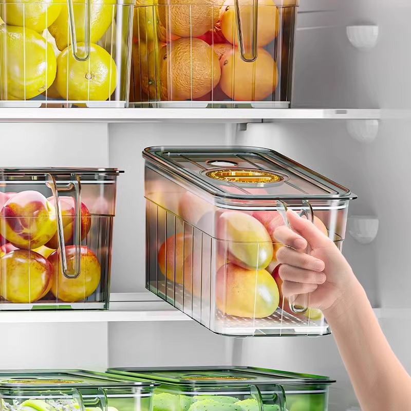 Food Storage Meals - Kühlschrank-Sortier-Aufbewahrungsbox, Eier, Obst und Gemüse, Lebensmittelqualität,