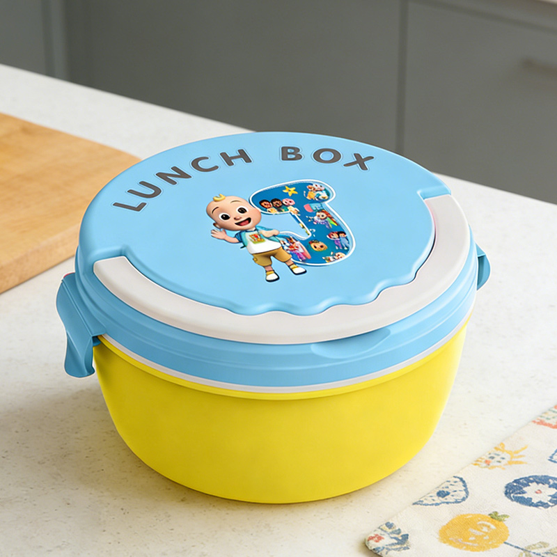 Food Storage Meals - Cocomelon Lunchboxen, tragbare Bento-Mahlzeitbox für Jungen,