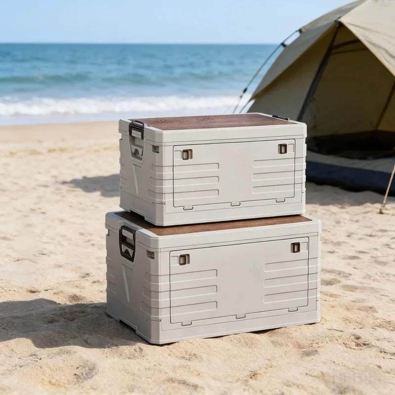 Xxl Food Storage Container - Auto-Aufbewahrungsbox für Outdoor-Camping, Faltbare Aufbewahrungsbox mit