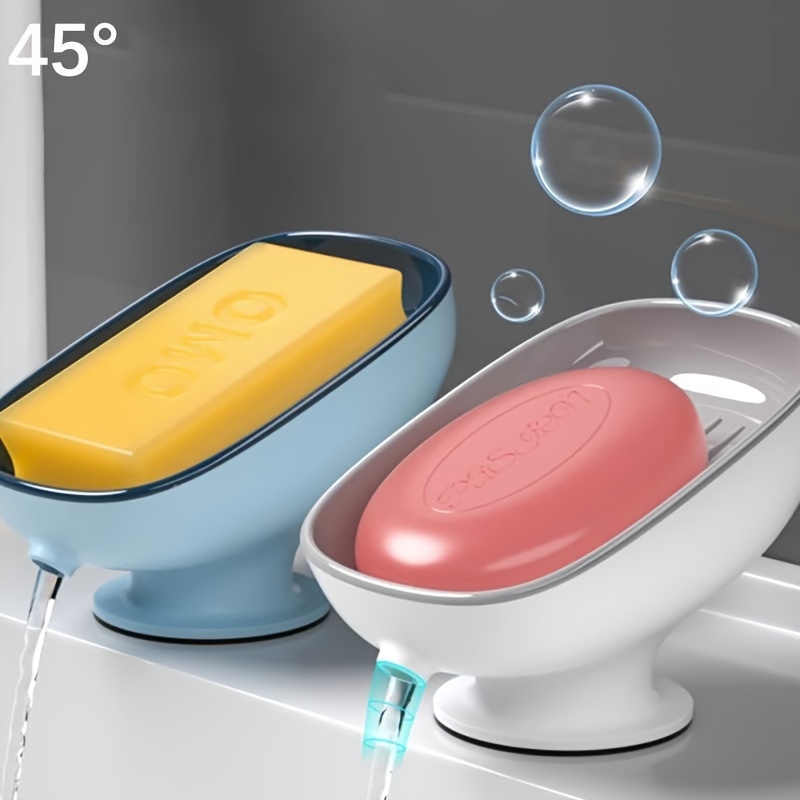 Portion Control Container - Seifenhalter Abfluss Wasser Seifenschale Blattform Seifenkiste