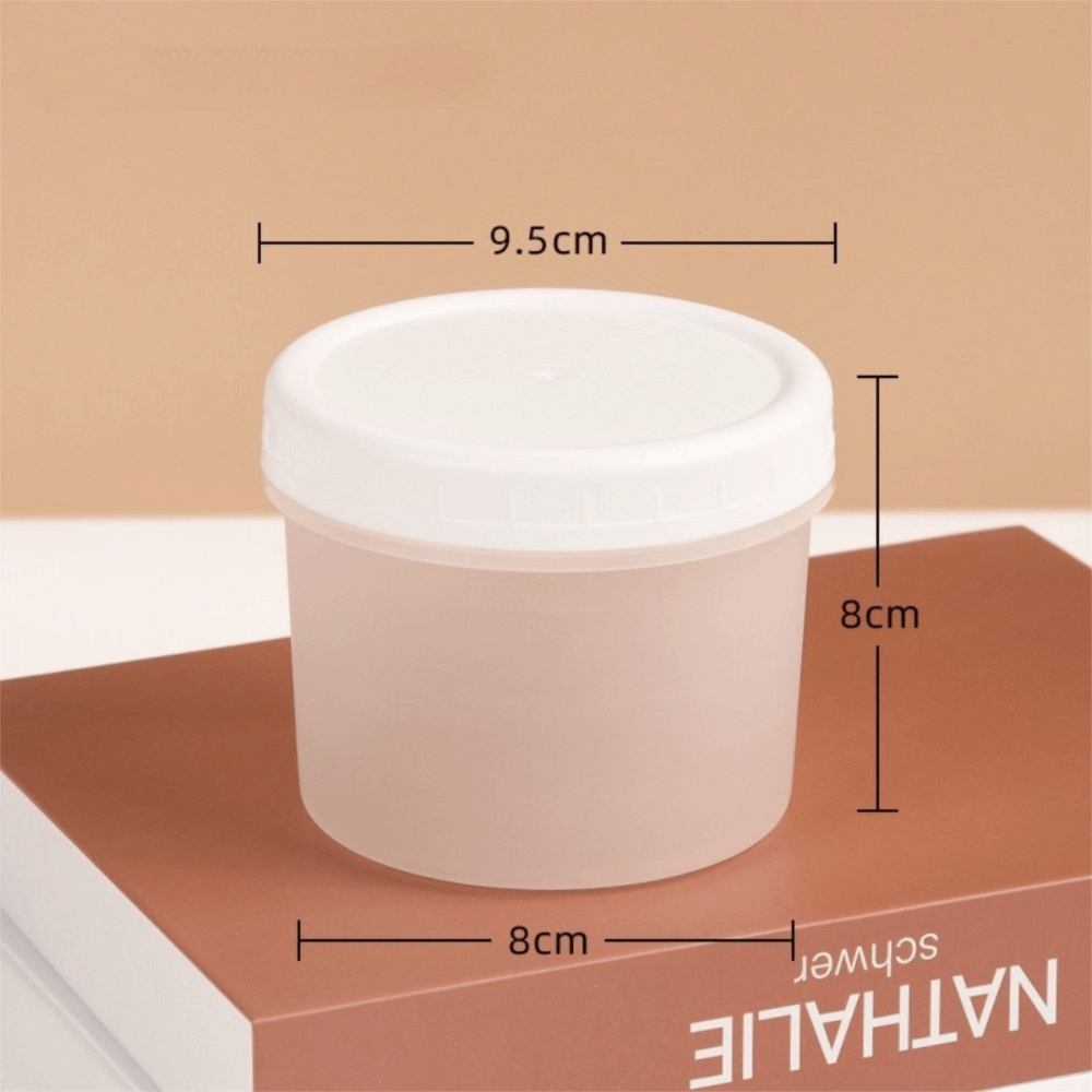 Food Storage Yogurt - 10 Stück tragbare transparente Joghurt-Pudding-Gläser, rund,