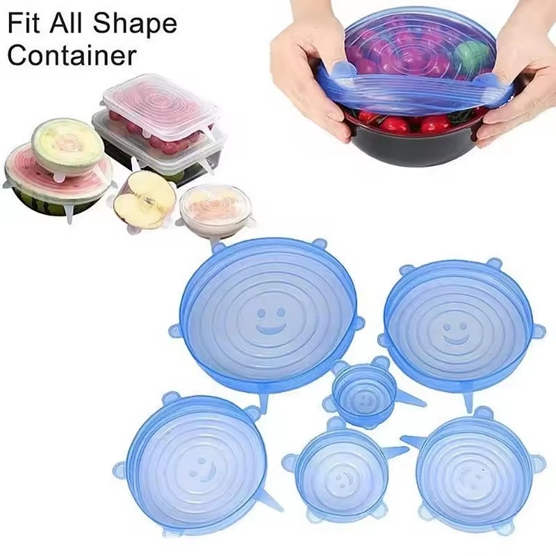 6 Stück wiederverwendbare Sili – Silicone Stretch Lid Bewertung und Preis