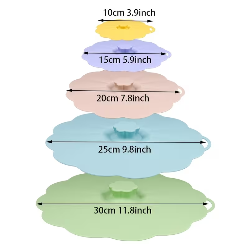 5 Stück Blumenförmige Silikon- – Silicone Stretch Lid Bewertung und Preis