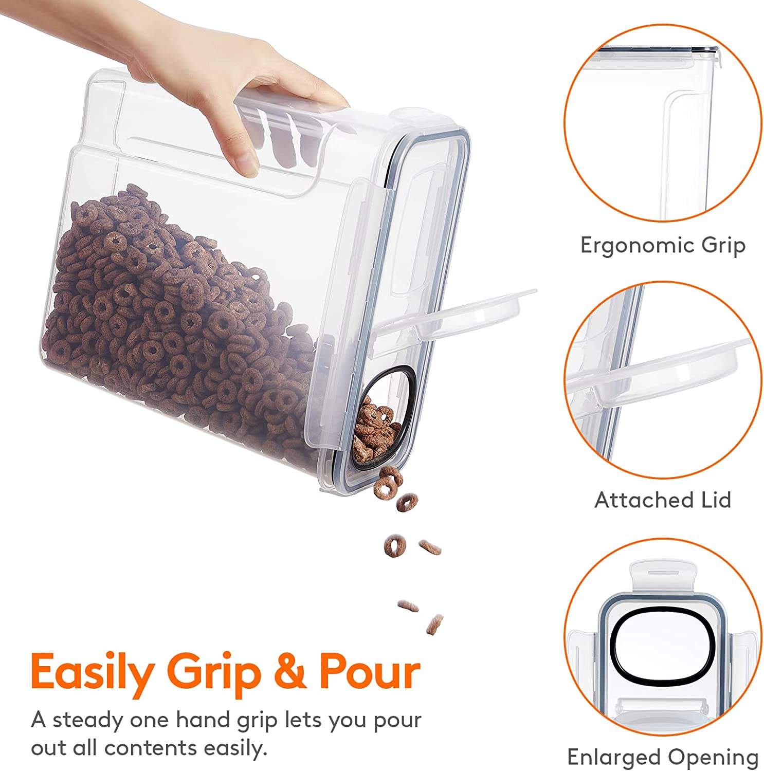 Großes (5L) 2/3-teiliges Getre – Food Storage Large Plastic Containers Bewertung und Preis