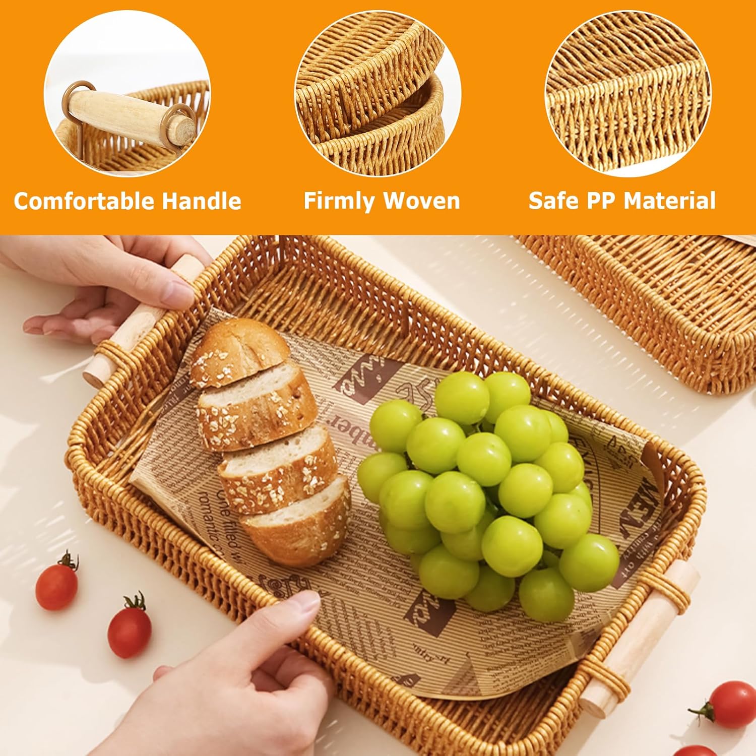 Rechteckiges Rattantablett für – Food Storage Essentials Bewertung und Preis