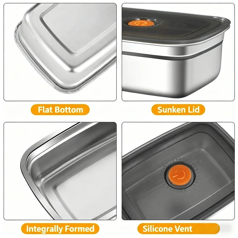 Große Edelstahl-Bento-Box mit  – Xxl Food Storage Container Bewertung und Preis