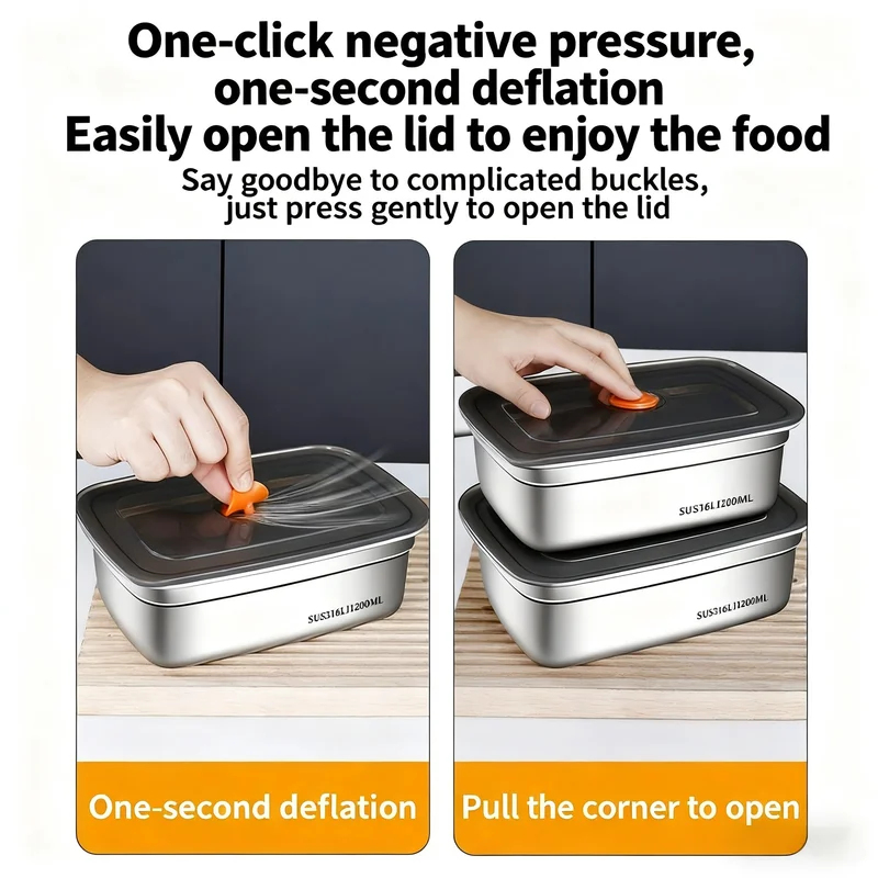 Große Edelstahl-Bento-Box mit  – Xxl Food Storage Container Bewertung und Preis