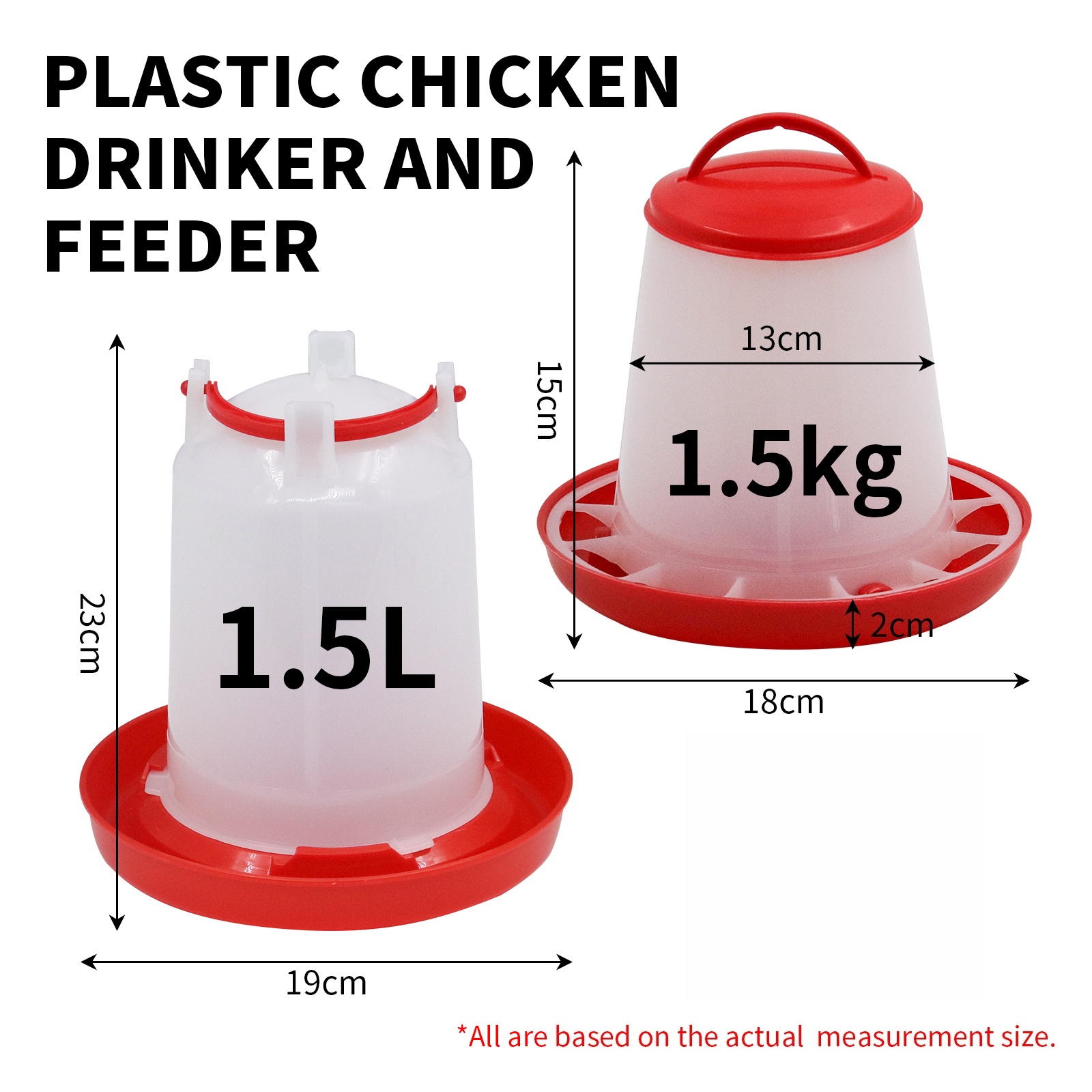 1,5 kg 1,5 l Geflügel-Futtersp – Portion Control Container Bewertung und Preis