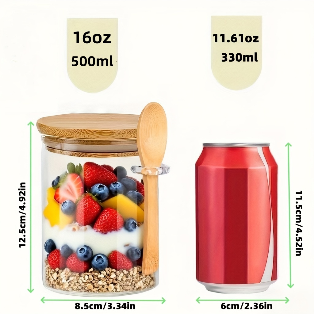1/2/4/8-teiliges Haferflocken- – Food Storage Yogurt Bewertung und Preis