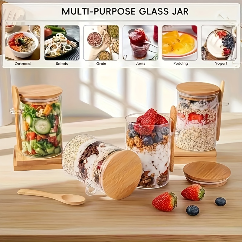 1/2/4/8-teiliges Haferflocken- – Food Storage Yogurt Bewertung und Preis