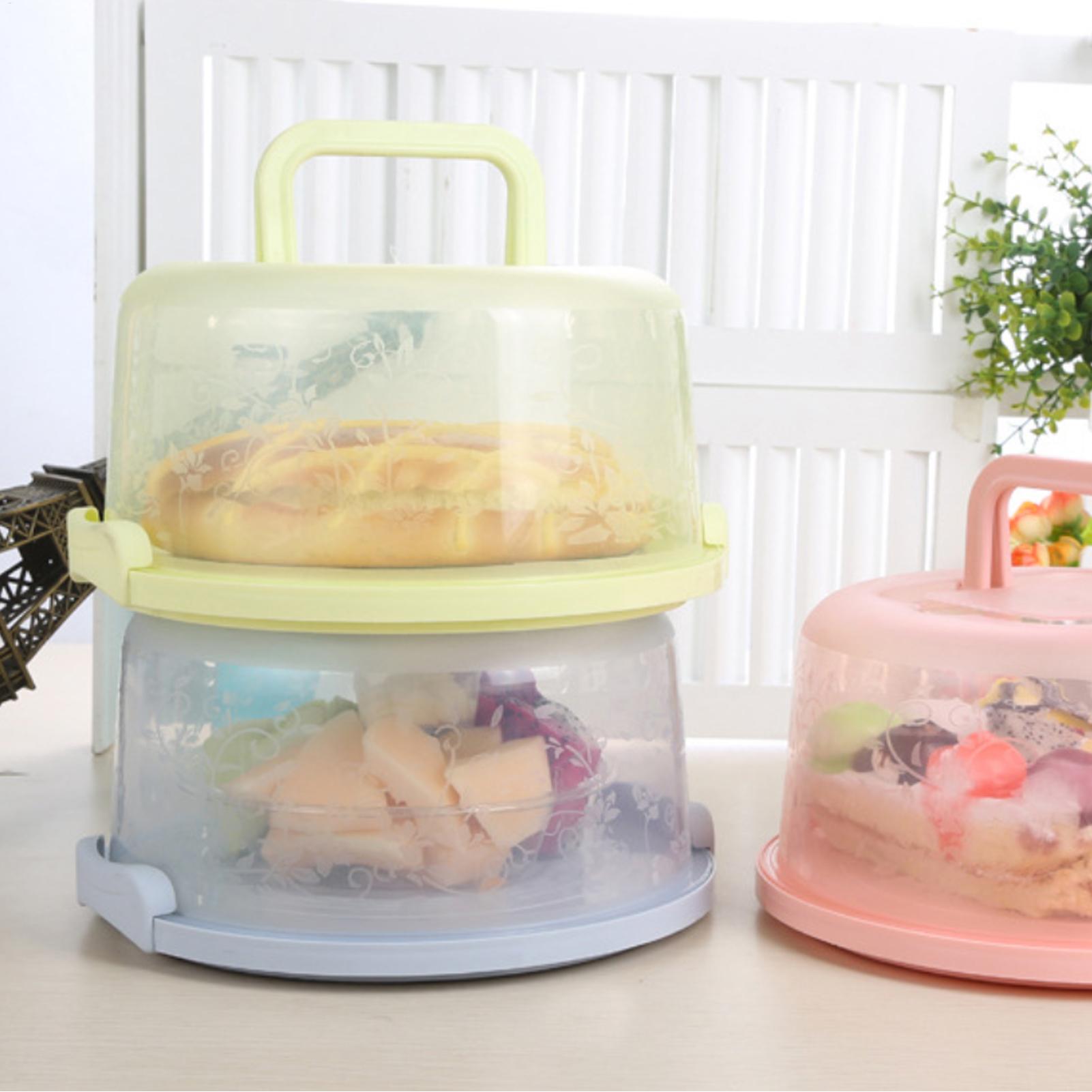 Tragbare Kuchenbox, wiederverw – Food Storage Home Bewertung und Preis