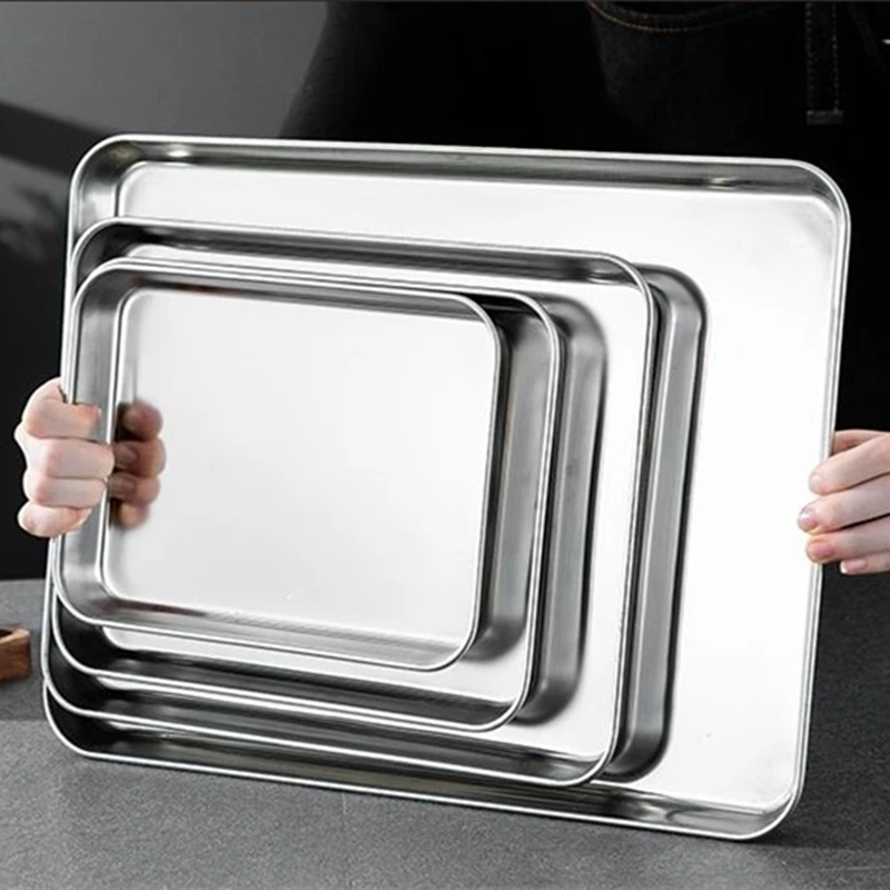 Rechteckige Edelstahl-Servierp – Food Storage Restaurant Bewertung und Preis