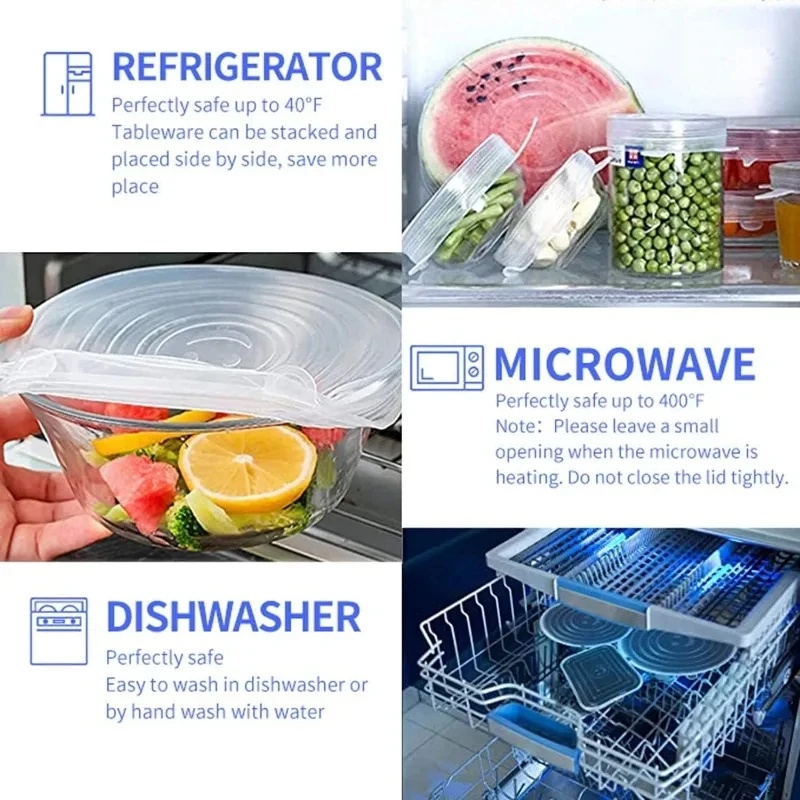 1/2 Set Wiederverwendbare Sili – Silicone Stretch Lid Bewertung und Preis