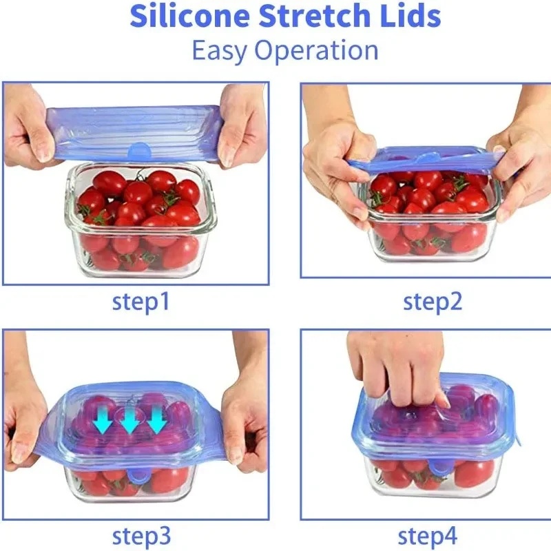 1/2 Set Wiederverwendbare Sili – Silicone Stretch Lid Bewertung und Preis