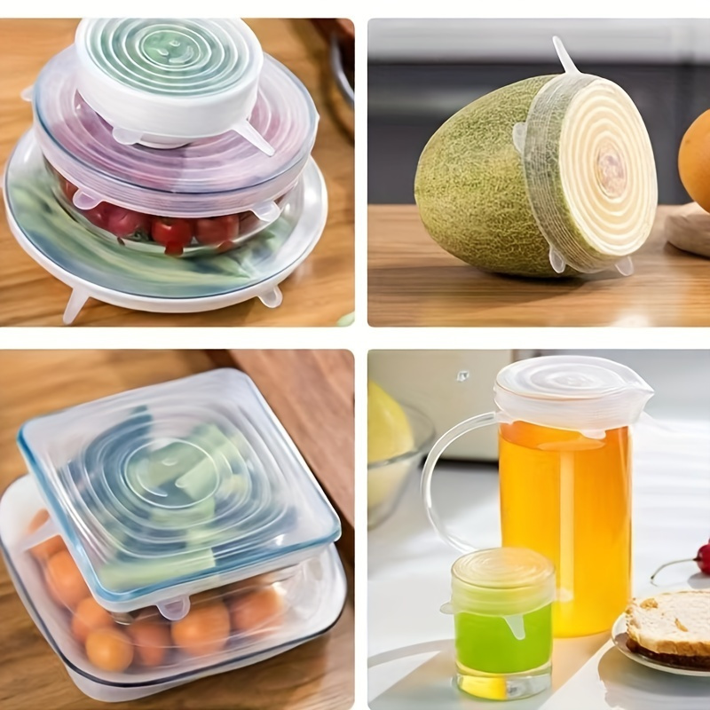 6 Stück Wiederverwendbare Sili – Silicone Stretch Lid Bewertung und Preis