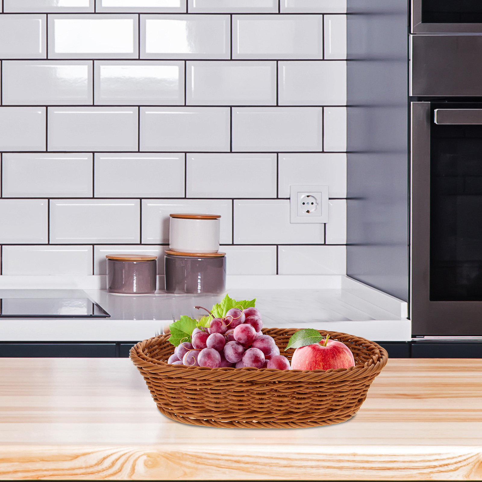 PP-Gewebter Obstkorb, Ovaler R – Food Storage Home Bewertung und Preis